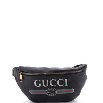 Logo Belt Bag Printed Leather Medium