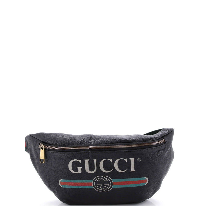 Logo Belt Bag Printed Leather Medium