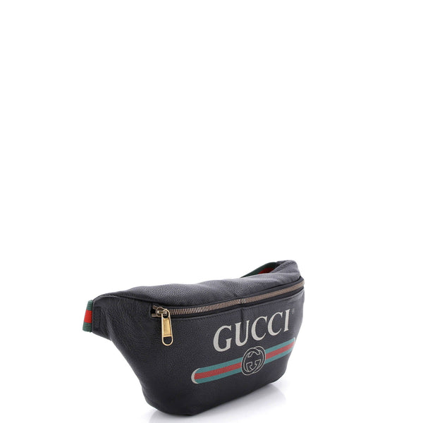 Logo Belt Bag Printed Leather Medium