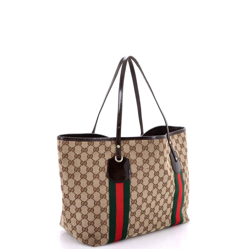 Jolie Web Tote Gg Canvas Large