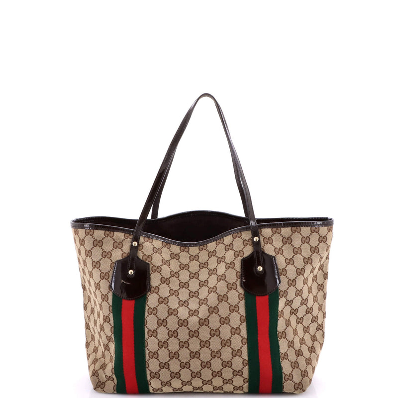 Jolie Web Tote Gg Canvas Large
