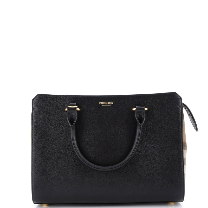 Banwell Tote Leather And House Check