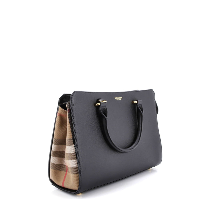 Banwell Tote Leather And House Check