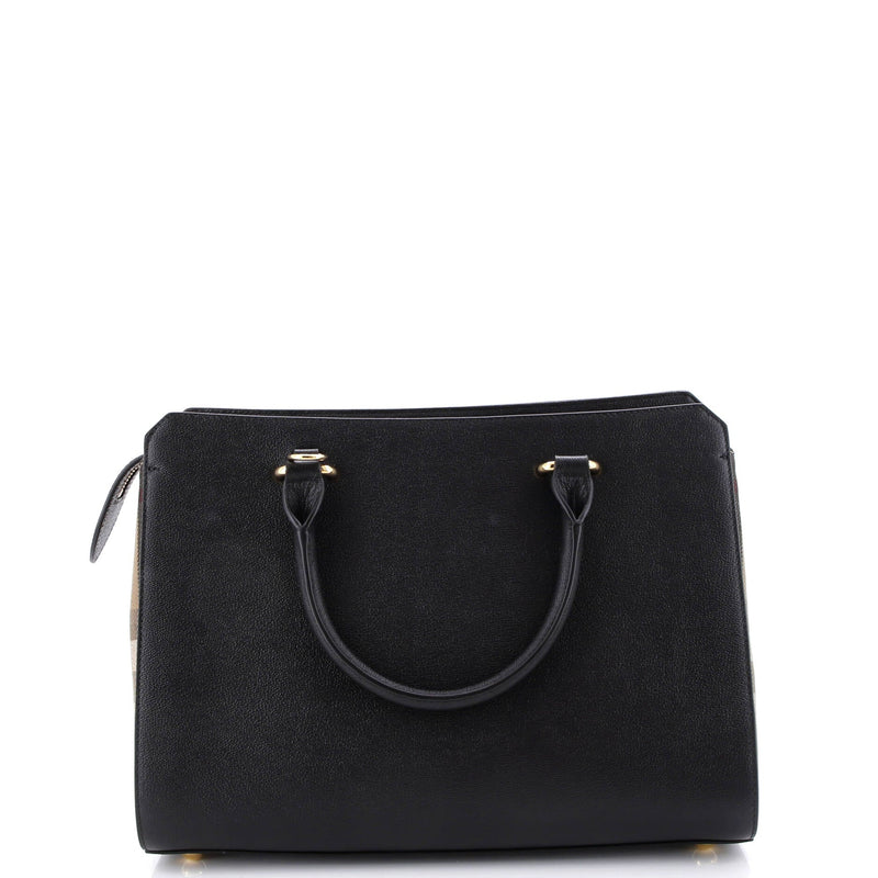 Banwell Tote Leather And House Check