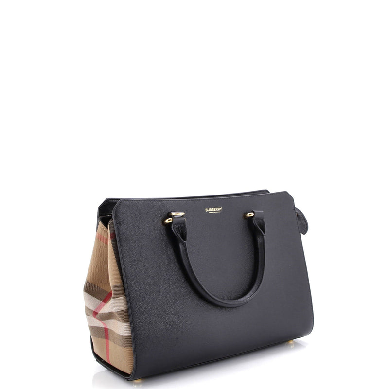 Banwell Tote Leather And House Check