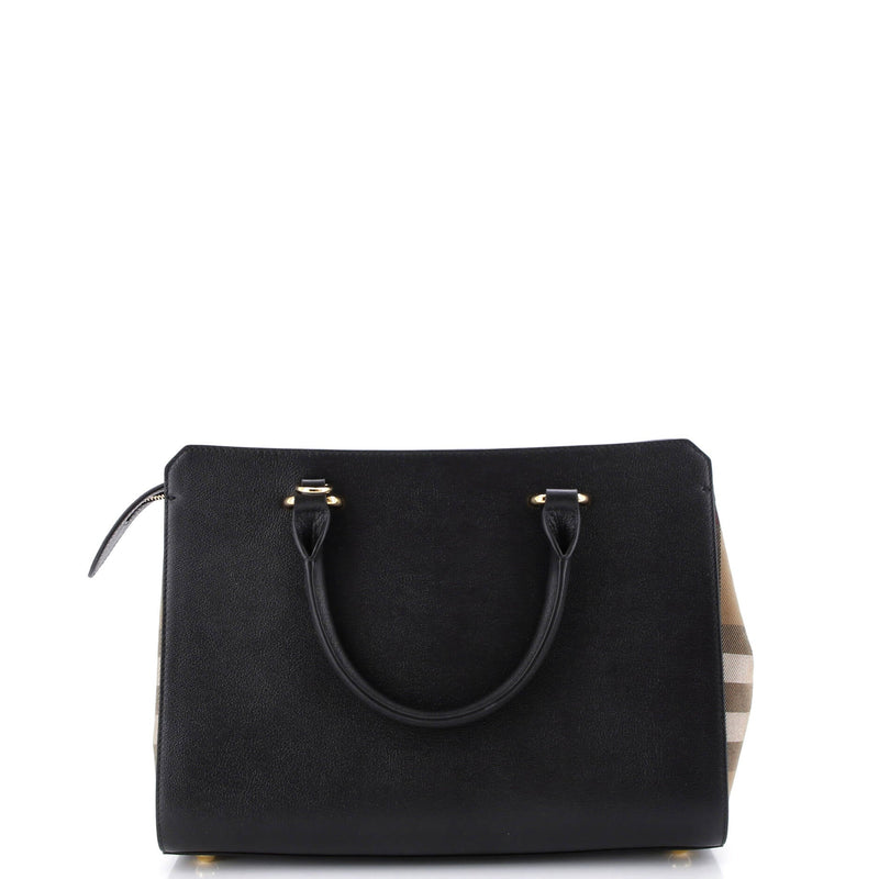Banwell Tote Leather And House Check