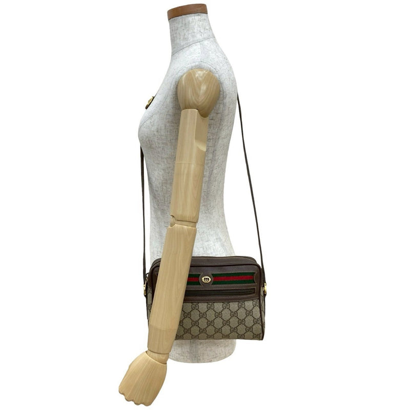Ophidia Shoulder Bag Gg Coated Canvas
