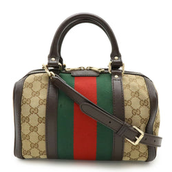 Vintage Web Boston Bag Gg Canvas Small