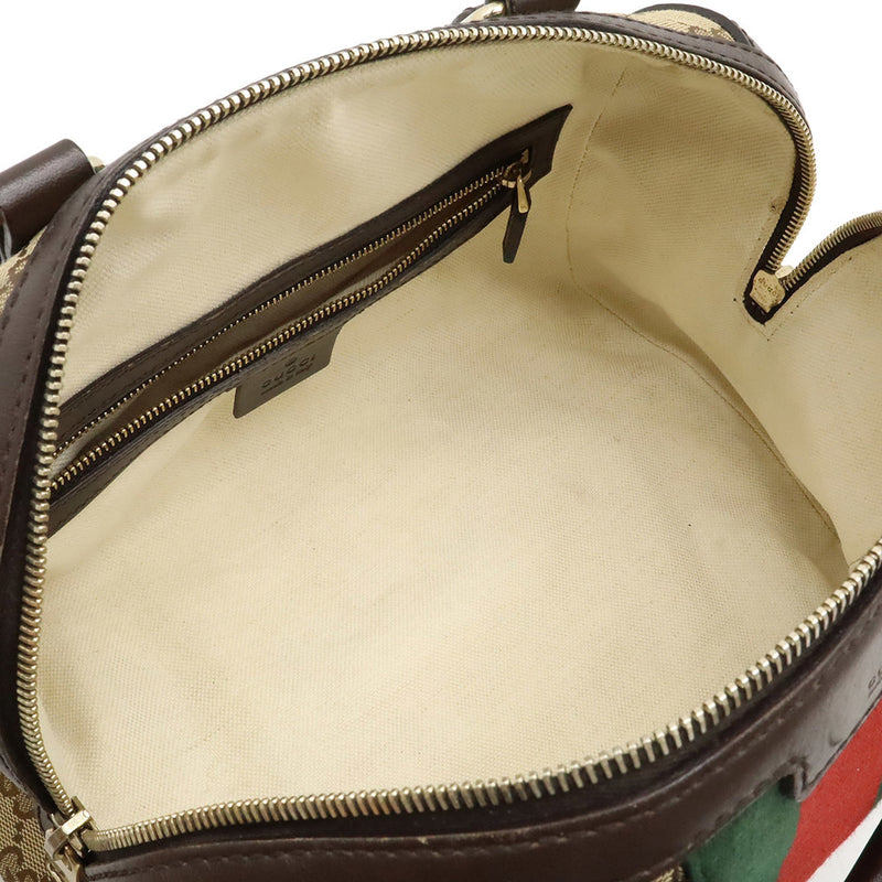 Vintage Web Boston Bag Gg Canvas Small