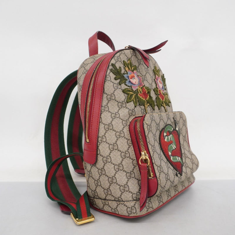 Zip Pocket Backpack Embroidered Gg