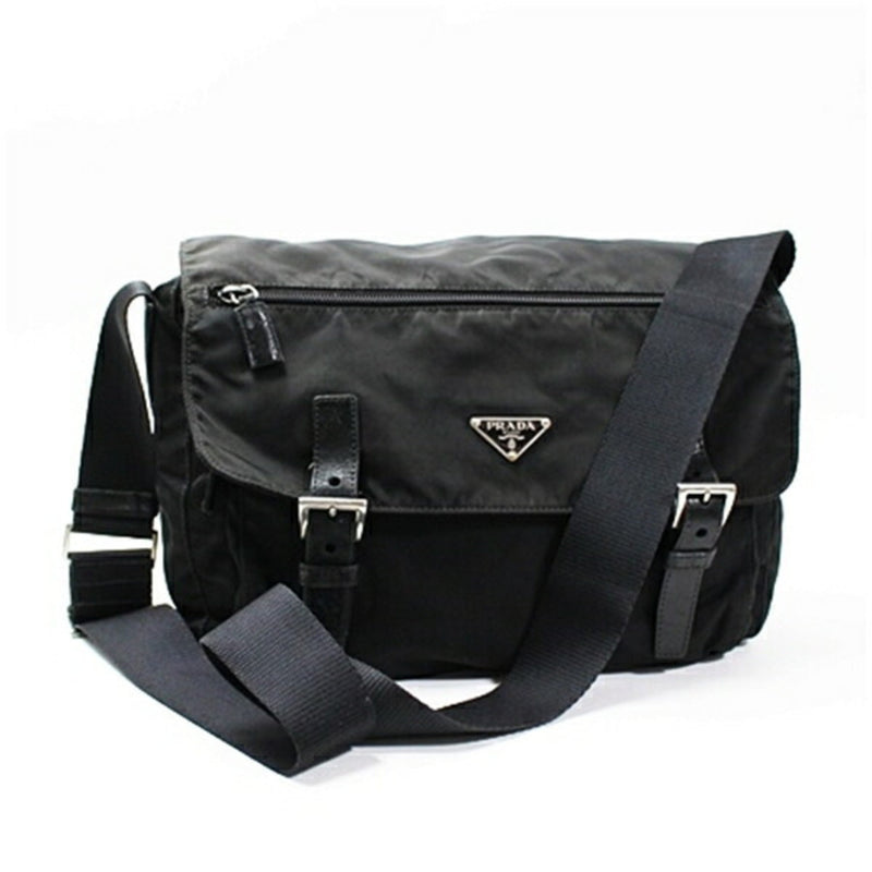 Zip Buckle Messenger Bag Tessuto Medium