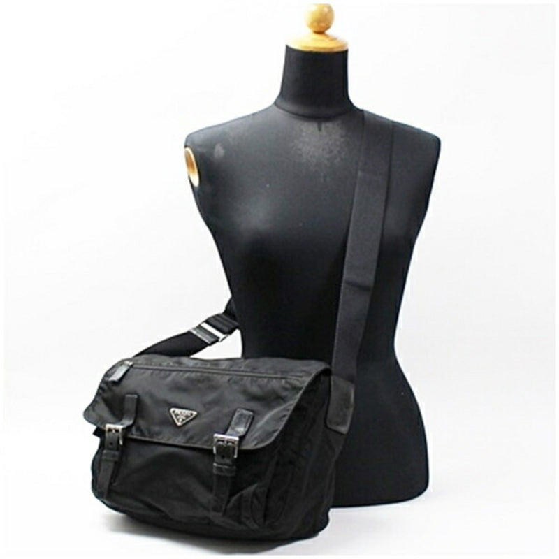 Zip Buckle Messenger Bag Tessuto Medium