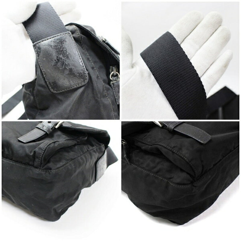Zip Buckle Messenger Bag Tessuto Medium