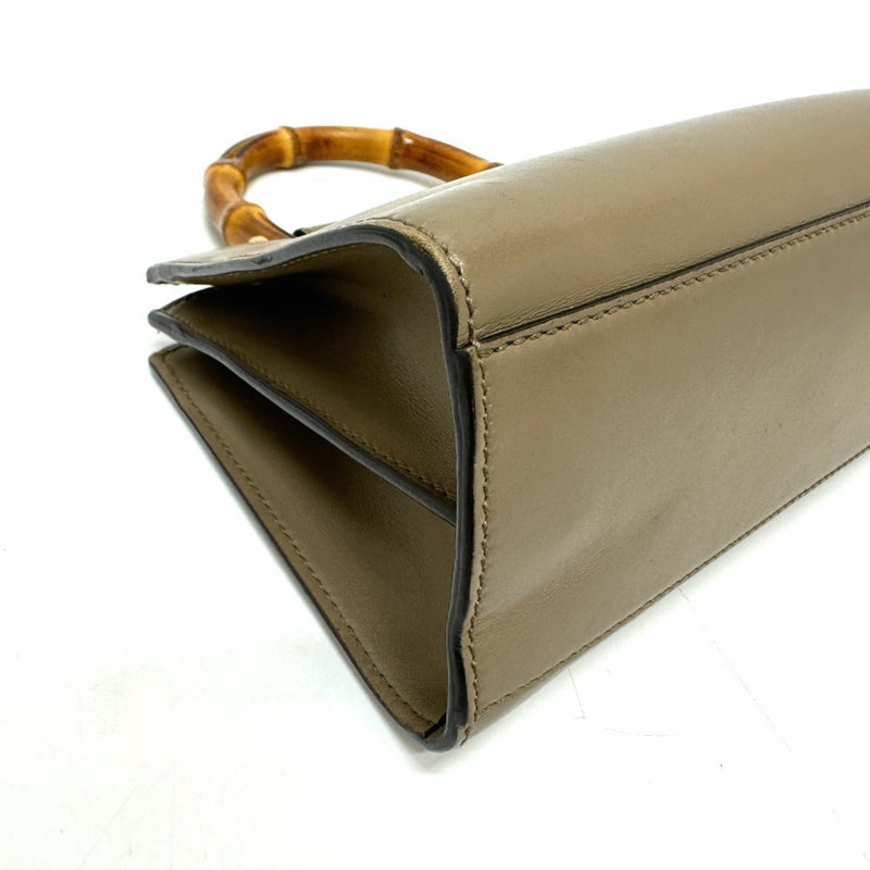 Nymphaea Top Handle Bag Leather Mini