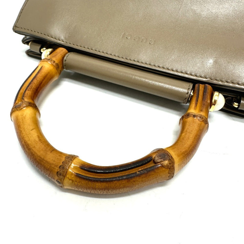 Nymphaea Top Handle Bag Leather Mini