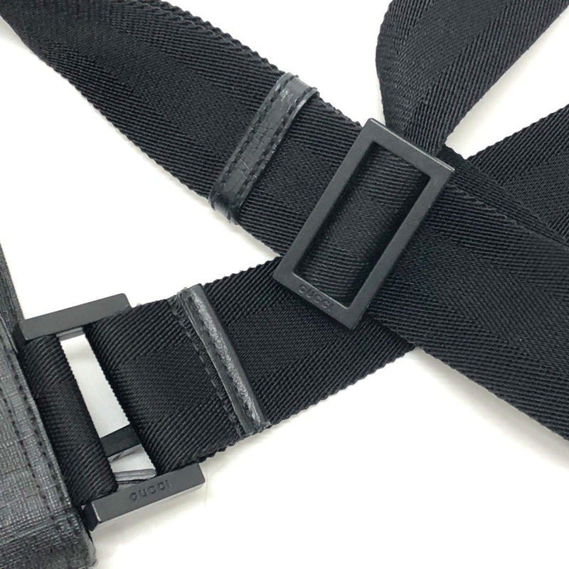 Front Zip Flat Messenger Bag Gg Coated