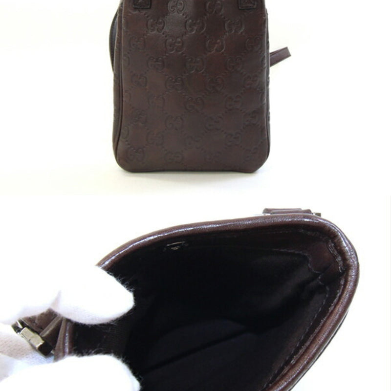 Zip Messenger Bag Guccissima Leather