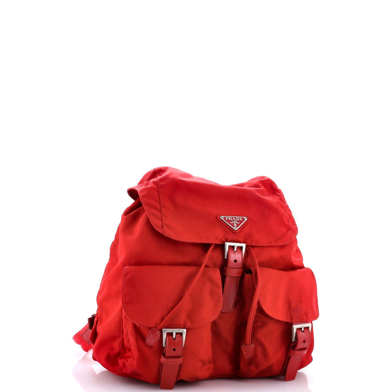 Double Front Pocket Backpack Tessuto