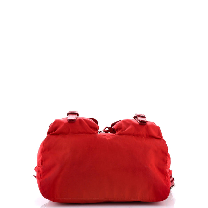Double Front Pocket Backpack Tessuto