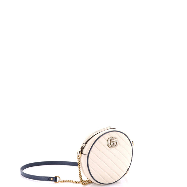 Gg Marmont Round Shoulder Bag Diagonal
