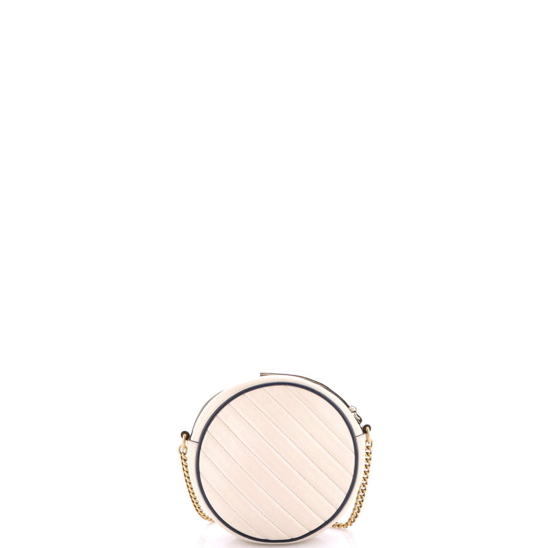Gg Marmont Round Shoulder Bag Diagonal