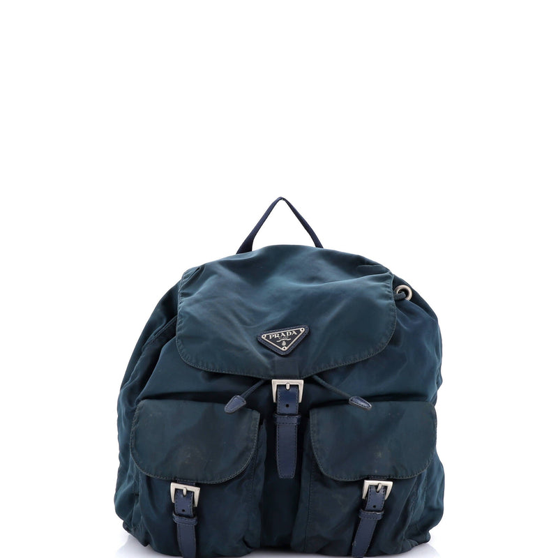 Double Front Pocket Backpack Tessuto