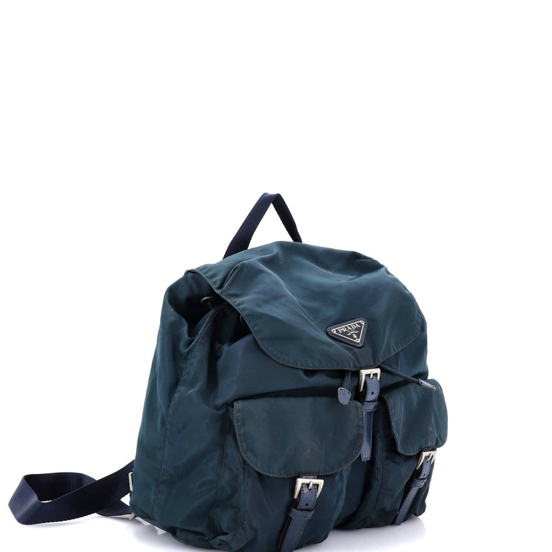 Double Front Pocket Backpack Tessuto