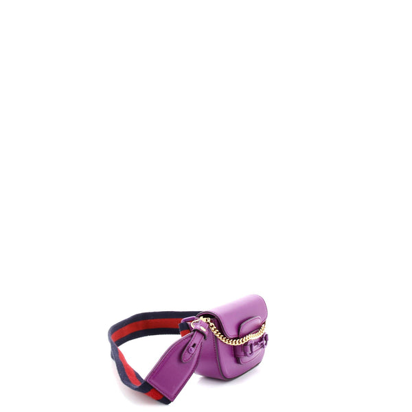 Horsebit Shoulder Bag Leather Super Mini