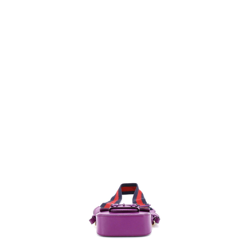 Horsebit Shoulder Bag Leather Super Mini