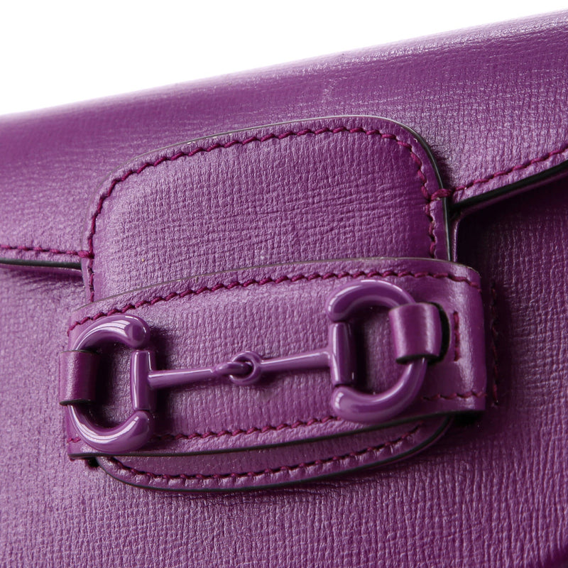 Horsebit Shoulder Bag Leather Super Mini