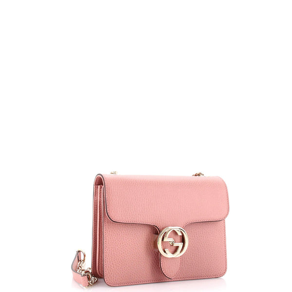 Interlocking Shoulder Bag Leather Small