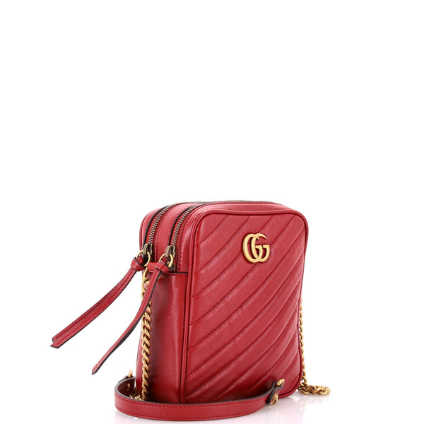 Gg Marmont Double Zip Camera Bag