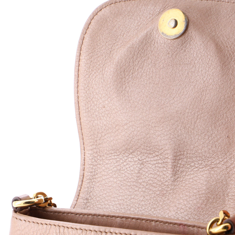 Chain Shoulder Bag Leather Small