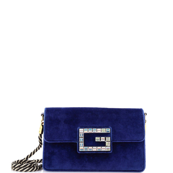 G Broadway Shoulder Bag Velvet With