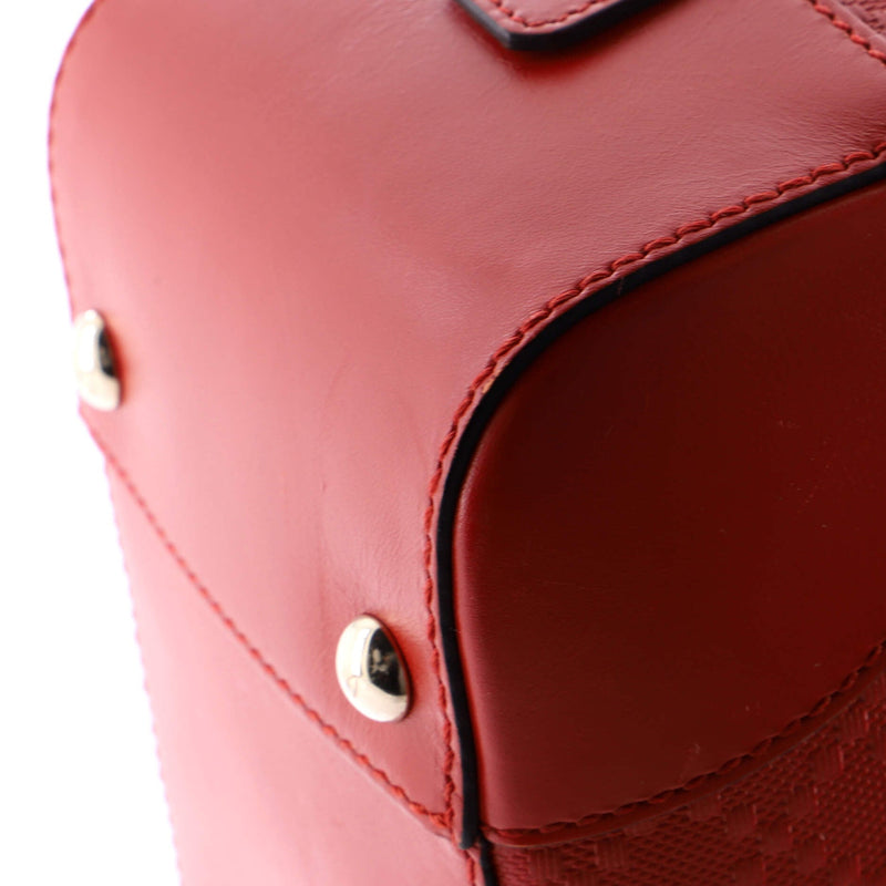 Bright Top Handle Bag Diamante Leather