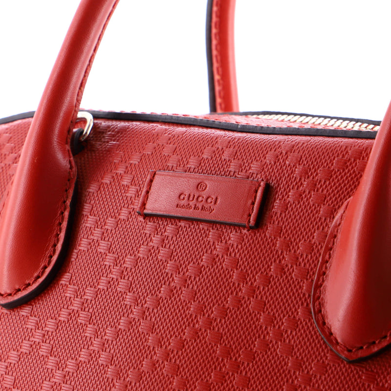 Bright Top Handle Bag Diamante Leather