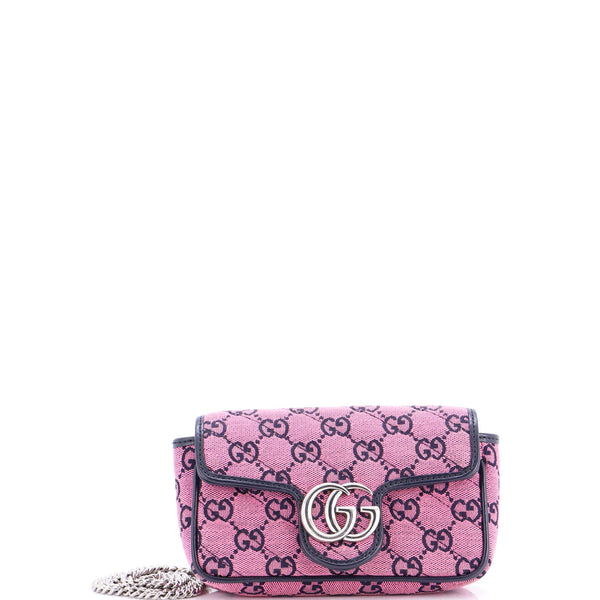 Gg Marmont Flap Bag Diagonal Quilted