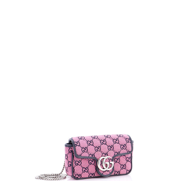 Gg Marmont Flap Bag Diagonal Quilted