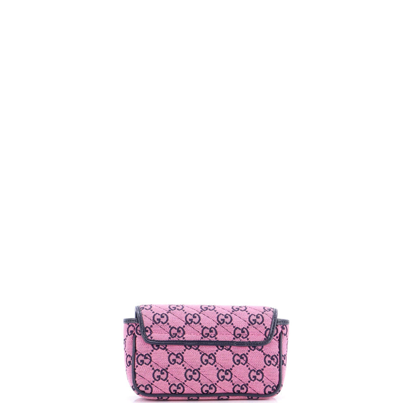 Gg Marmont Flap Bag Diagonal Quilted