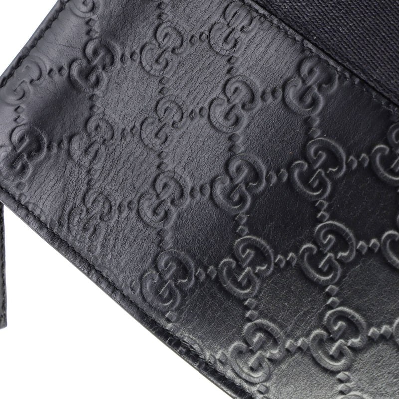 Web Zip Pouch Guccissima Leather