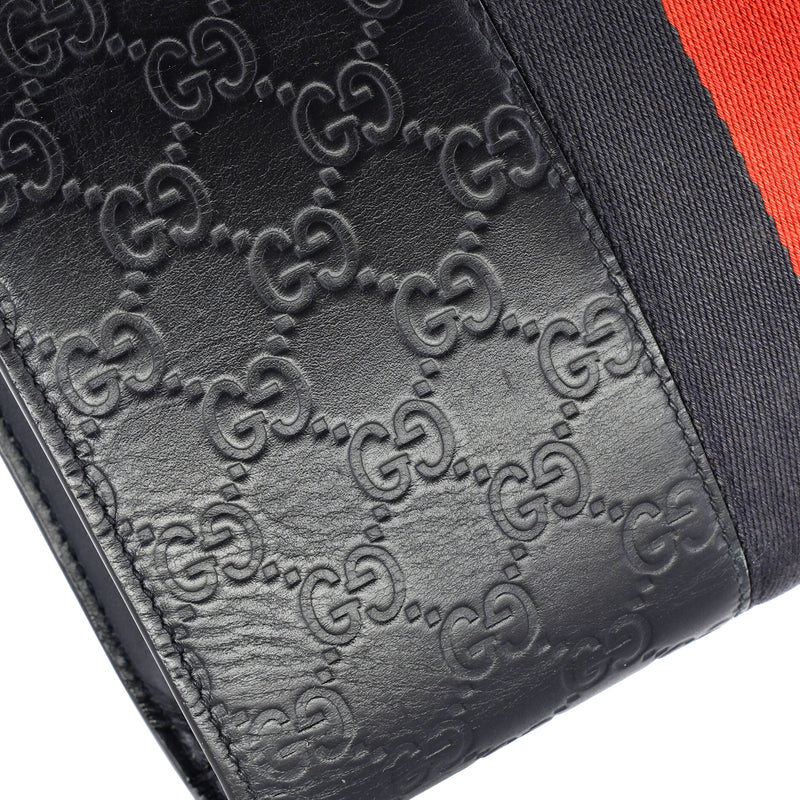 Web Zip Pouch Guccissima Leather