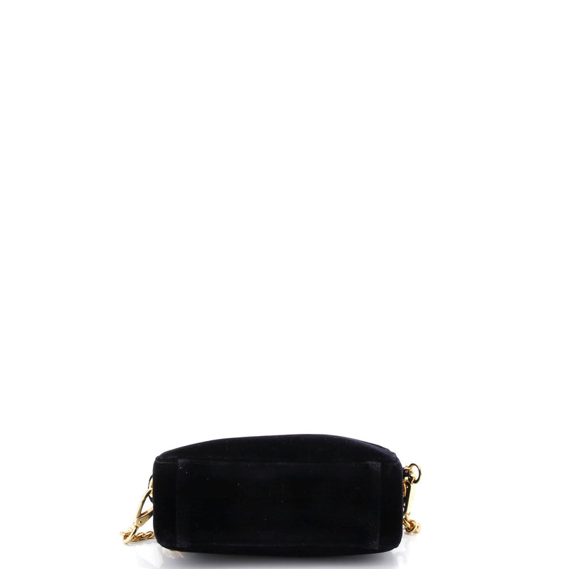 Zip Crossbody Bag Velvet Small
