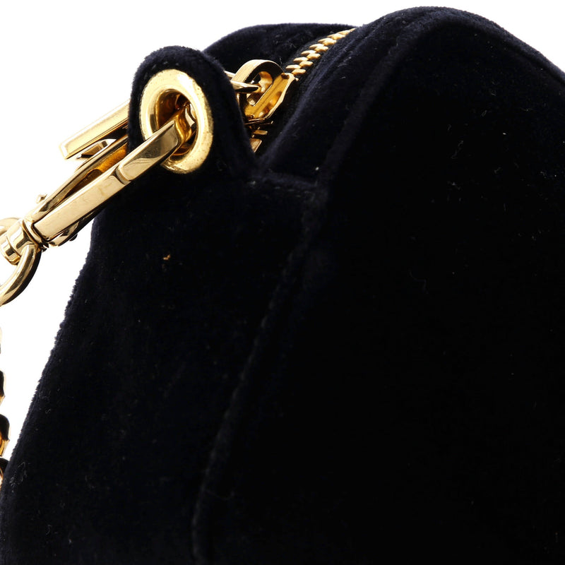 Zip Crossbody Bag Velvet Small