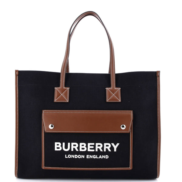 Freya Shopping Tote Canvas With Leather
