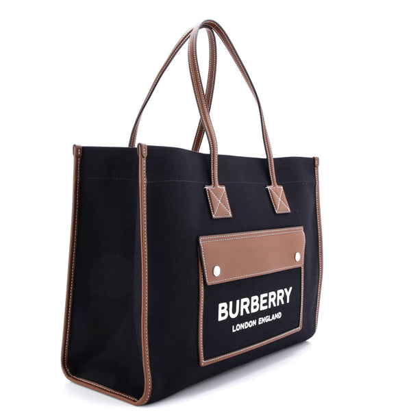 Freya Shopping Tote Canvas With Leather