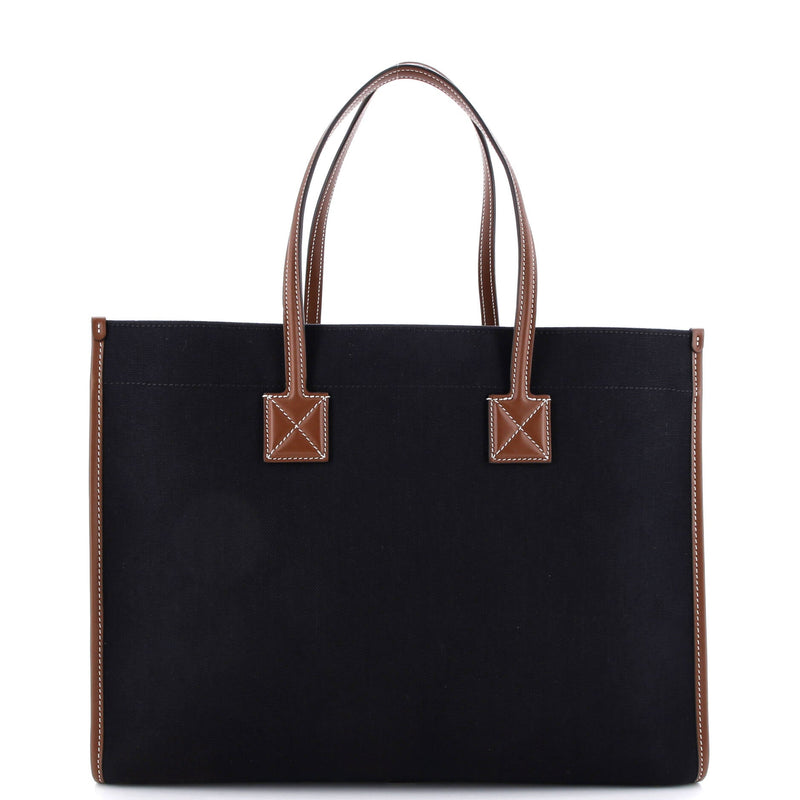 Freya Shopping Tote Canvas With Leather