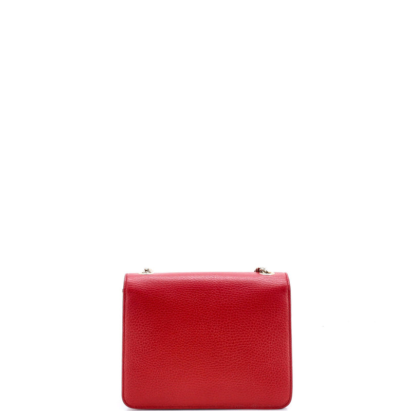 Interlocking Shoulder Bag Leather Small
