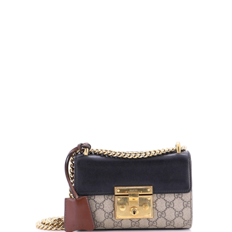 Padlock Shoulder Bag Gg Coated Canvas