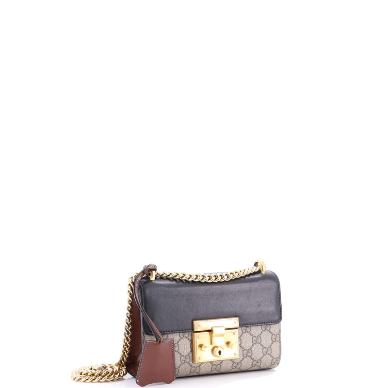 Padlock Shoulder Bag Gg Coated Canvas