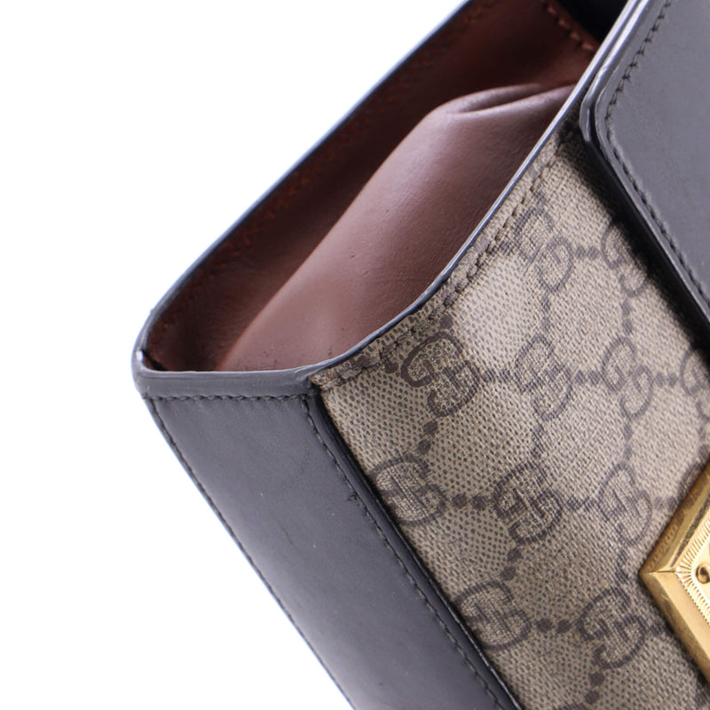 Padlock Shoulder Bag Gg Coated Canvas